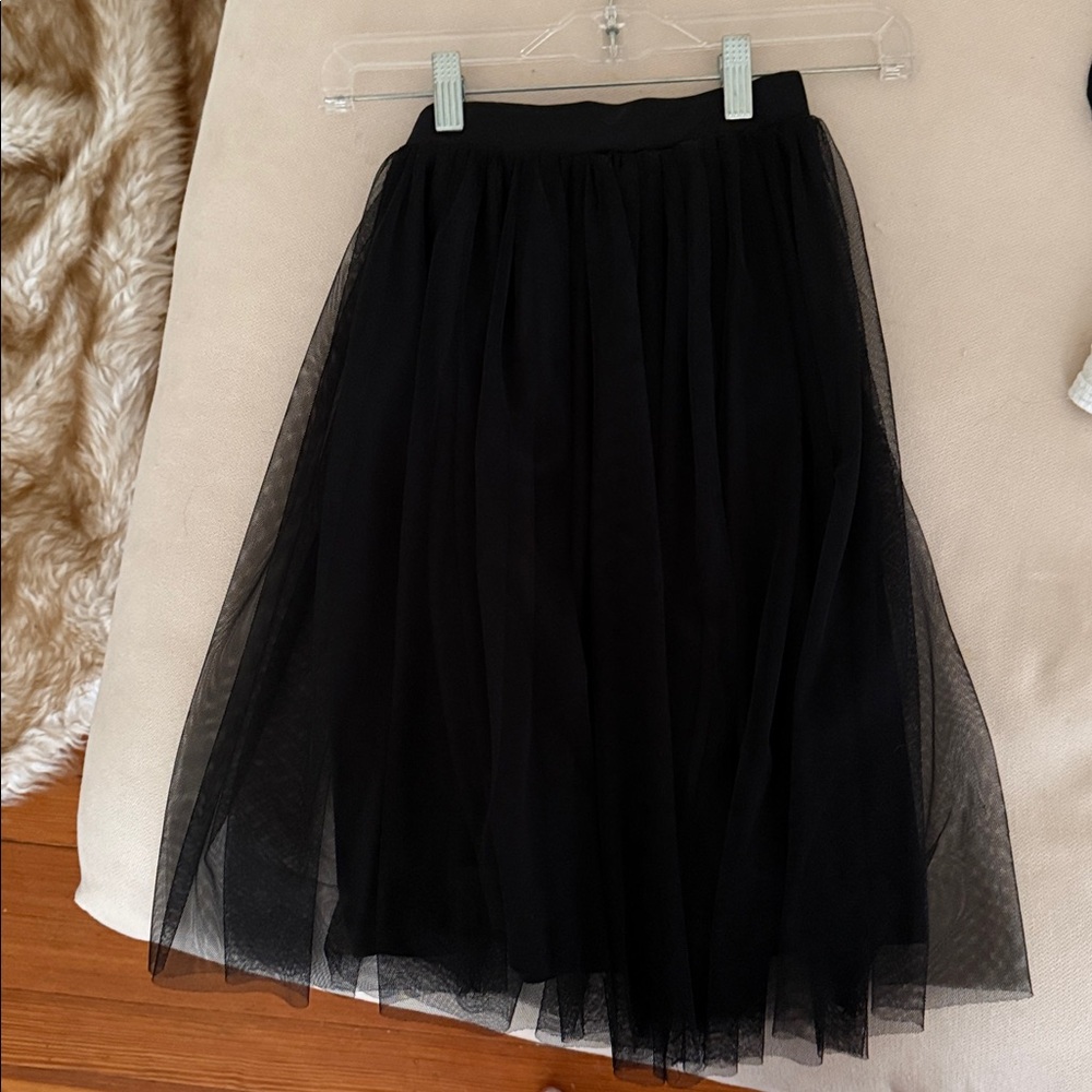 Hot Gal Black Mesh Skirt